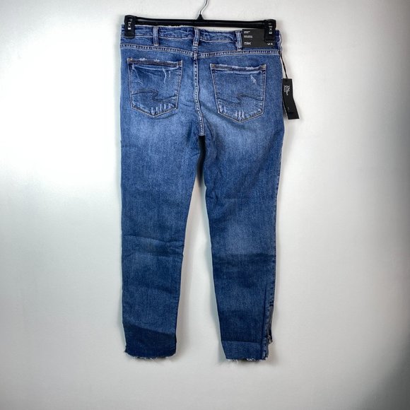 Silver Jeans Women 31X27 Indigo Jeans 8BB44 - Picture 7 of 10